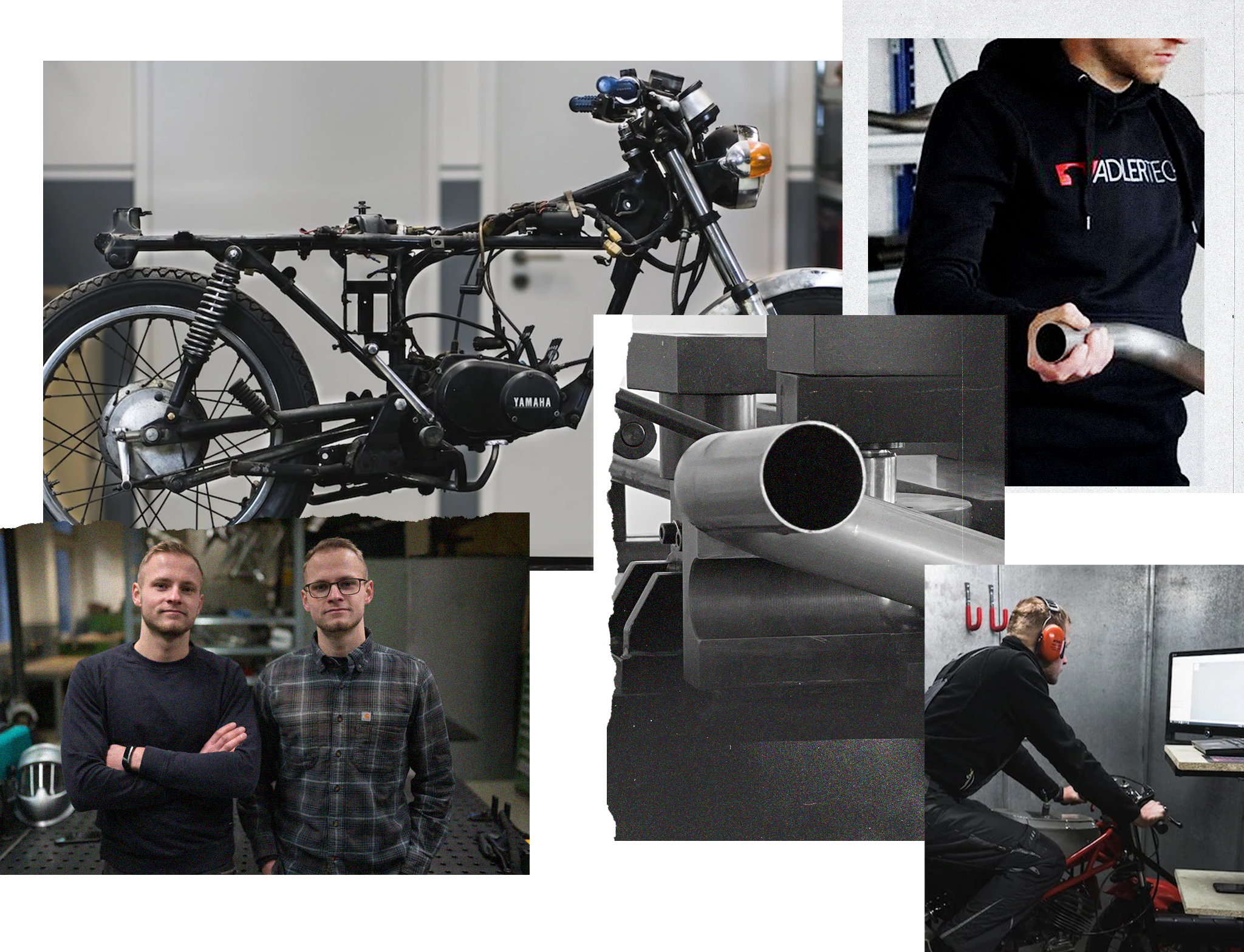 Adler brothers lead the German market with their exhaust systems for motorcycles.