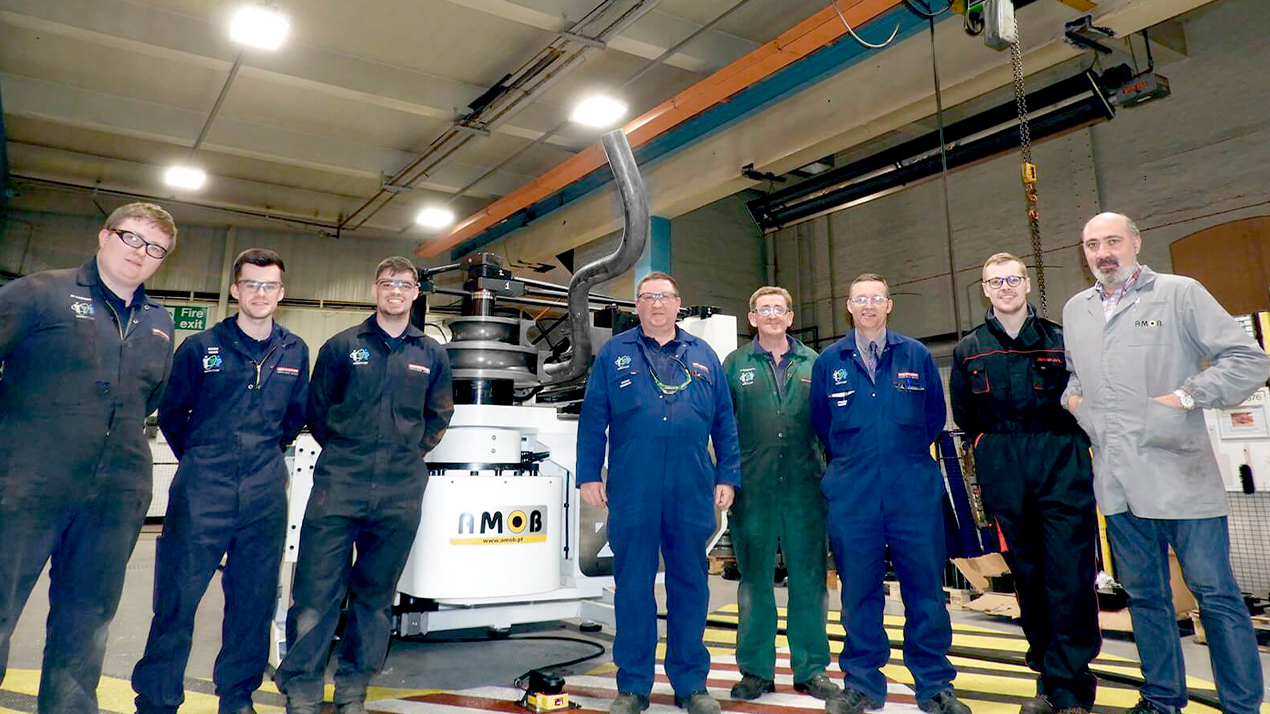 Fully electric tube bender from AMOB delivered at BAE Systems